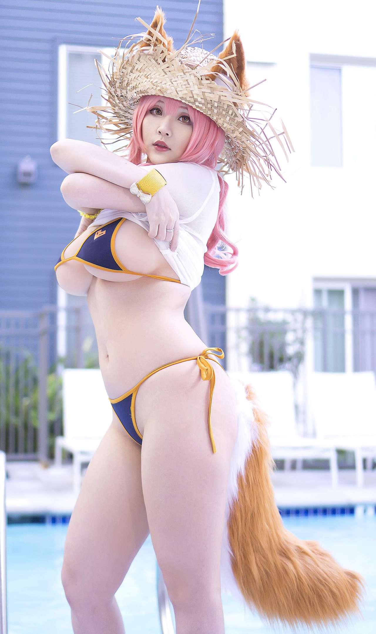 Hana Bunny Sexy Tamamo Bikini NudeCosplayGirls