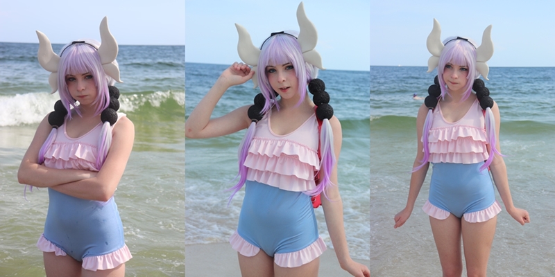 Melondoki nude Kanna Kamui Swimsuit - NudeCosplayGirls