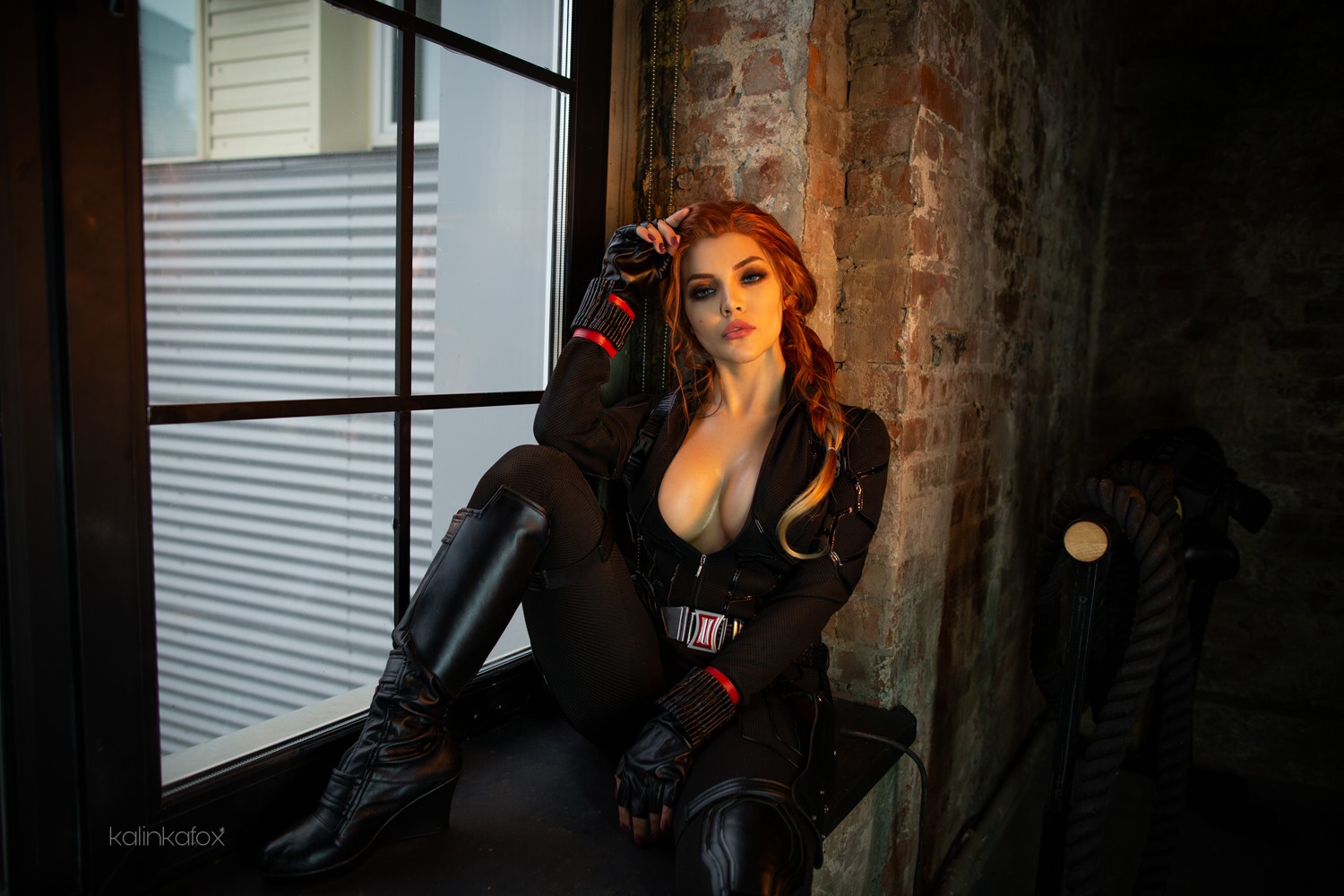 Nude Black Widow Cosplay - Kalinka Fox