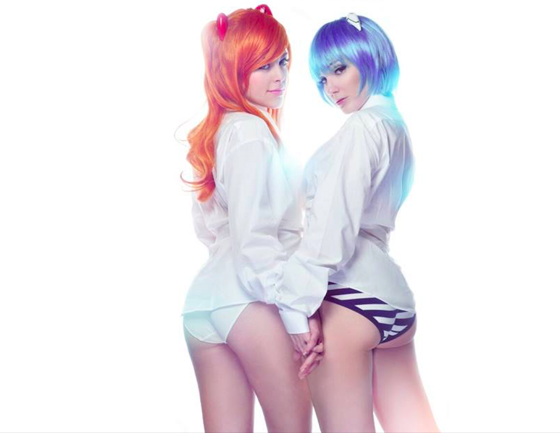 Evangelion Anime Sexy Rei Cosplay - Jennifer Van Damsel & Nadyasonika